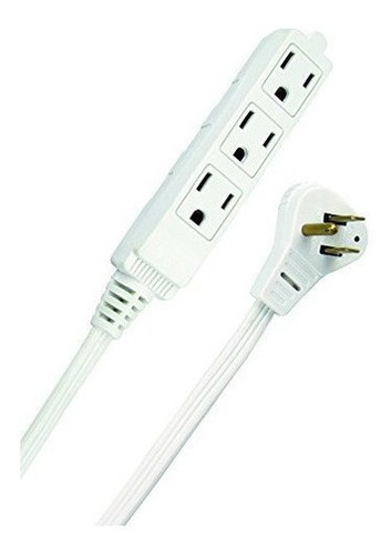 Slimline 2232 Angled Flat Plug Extension Cord 3 Wire 13 Pie 