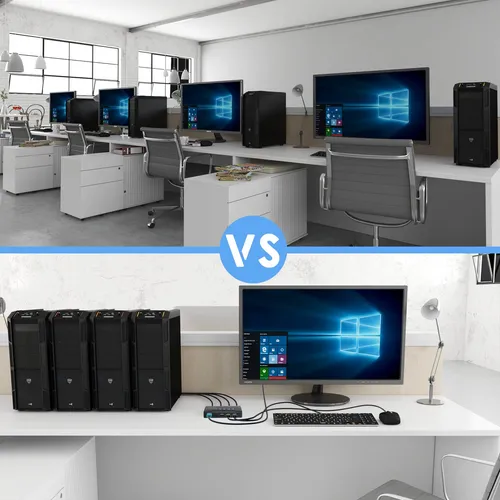 Controla 4 Pcs Desde Un Solo Monitor