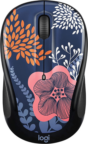 Mouse Logitech M317c Inalámbrico Forest Floral Colección