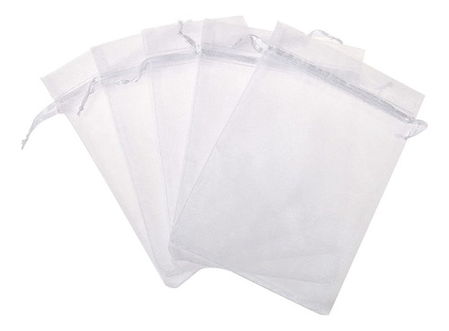 Bolsas De Organza Blanco 10x15 24 Unidades