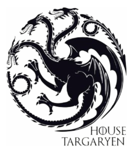 Vinilo Decorativo Juego De Tronos Casa Targaryen