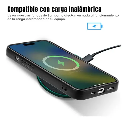 Carcasa Funda Bamboo Personalizable Grabada Para Iphone 13 Marrón Claro