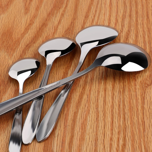 Cucharas De Té Cucharilla Café Metal Plata 4 En 1 Kit