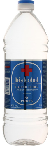 Alcohol Etílico Liquido Bialcohol Porta Al 96% X1 Litro