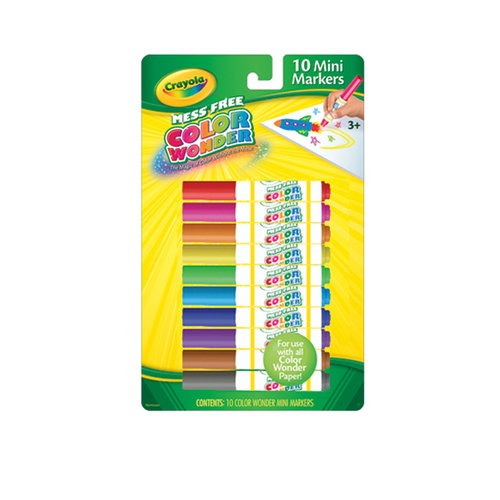 Set De 10 Marcadores Mini Crayola Mess Free Color Wonder