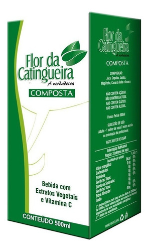 Kit 02 Chá Flor Da Catingueira 2x500ml