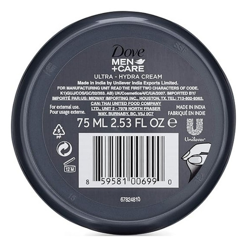 Creme Hidratante Dove Men +care - Mãos, Rosto E Corpo- Ts313