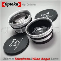 Comprar A64 Pack 2 Lentes Conversores Wide Angle + Telephoto Ø 58mm