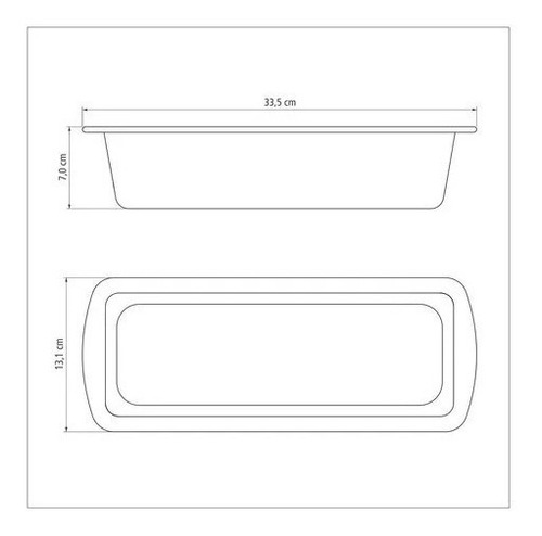 Molde Budin Pan 30cm Teflon Brasil Tramontina 1.90 Litros