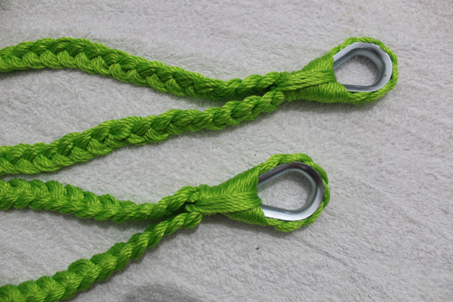 Soga Cuerda Para Hamaca Incluye Par De S Metalica Neon Verde Neon Color