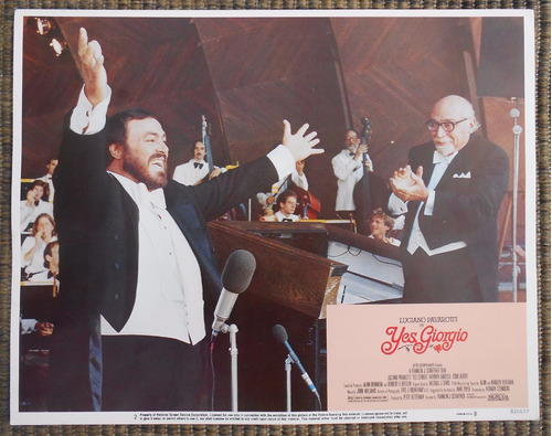 Cartel Publicitario Película Yes, Giorgio -luciano Pavarotti