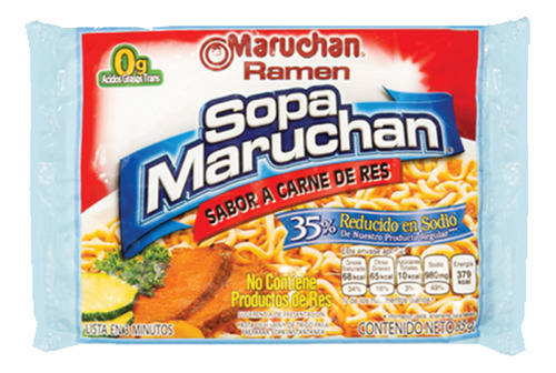 Sopa Maruchan Ramen Carne De Res Sobre X 85 G