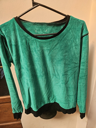 Buzo Sweater Mujer Plush Verde No Zara Rapsodia Ksk Pepas