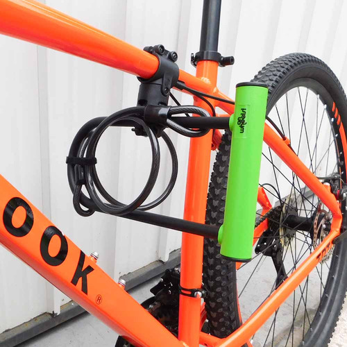 Candado U-lock Onwheels Largo Con Piola Y Soporte - Verde Color Azul