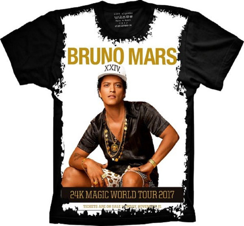 Camiseta Frete Grátis Plus Size Cantor Bruno Mars