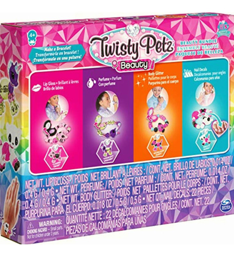 Twisty Petz Con Labial, Paquete De 4, Multicolor