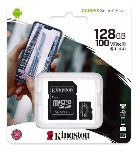 Memoria Sd 128gb Kingston Clase 10 Original