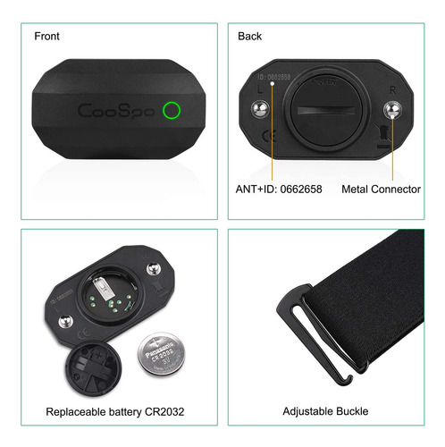 Kit Ciclocomputadora Cs500 + Sensor H808s + 2 Sensores Bk467