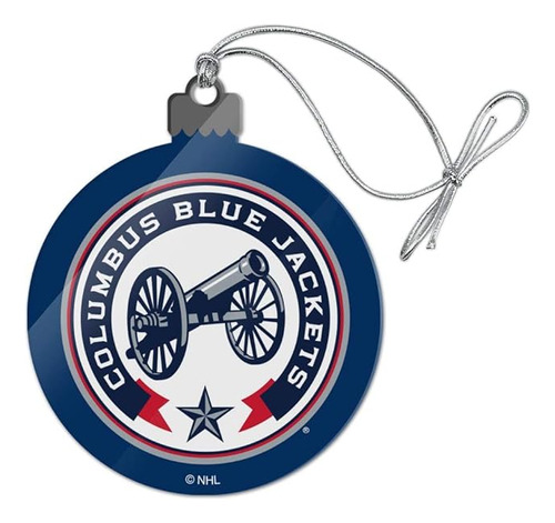 Nhl Columbus Blue Jackets Logo Acrilico Arbol De Navidad Ado