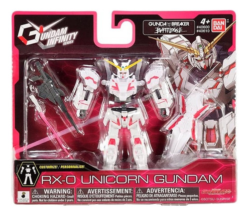 Bandai Rx-0 Unicorn Gundam Gundam Infinity Series 13cm