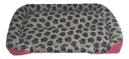 Cama Almohadón Impermeable Y Lavable Para Perro Grande Color Rosa