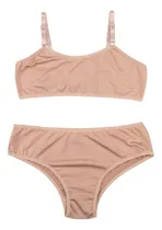 Comprar Kit 3 Conjunto Juvenil Sutiã Sem Bojo Calcinha Menina Moça 
