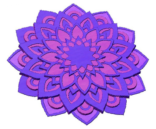 Vector 3d Mandala Multicapa Cnc Corte Láser Cnc Dxf Cdr-1