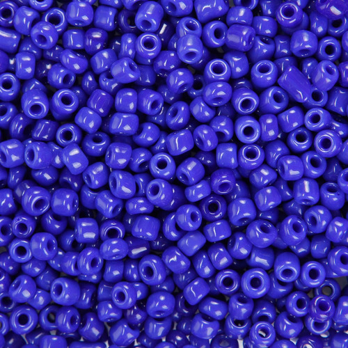 Chaquira #6 Color Opaco Mostacilla Bisuteria 500g Mylin 1pz Color Azul Rey Opa