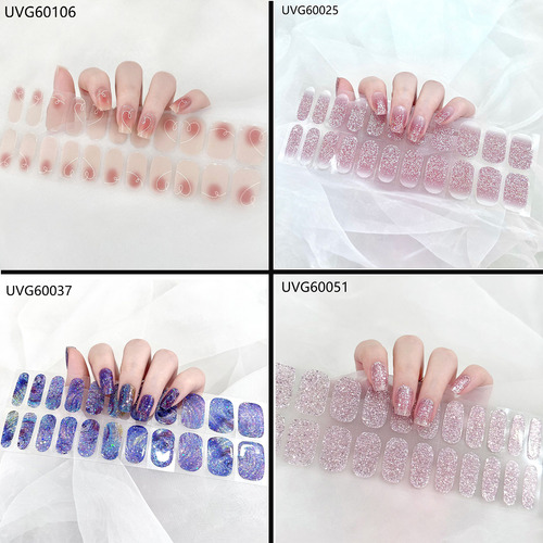 Uñas Soft Gel,unas Postizas,uñas De Gel Semicuradas 22 Dedos uñas postizas uñas postizas decoradas Color 60037