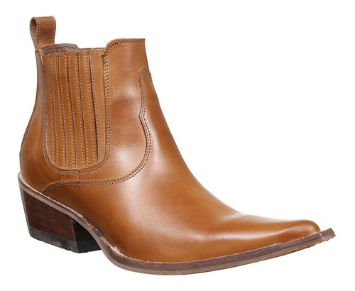 Bota Masculina Bico Fino Marrom Agabê 31672