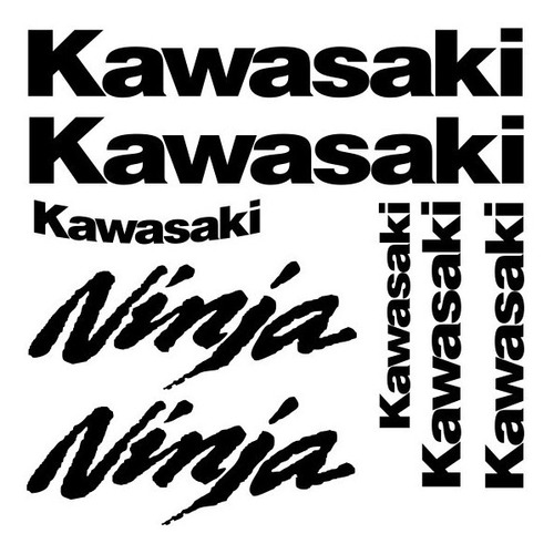 Kit Jogo Faixa Emblema Adesivo Kawasaki Ninja 650 2009 R09