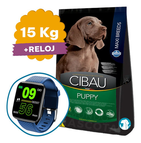 Cibau Alimento Perro Cachorro Raza Grande 15 Kg + Regalo