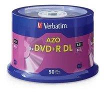 Comprar Verbatim Dvd+r 8x 8.5gb Dl Doble Capa Cake 50unidad Ecoffice