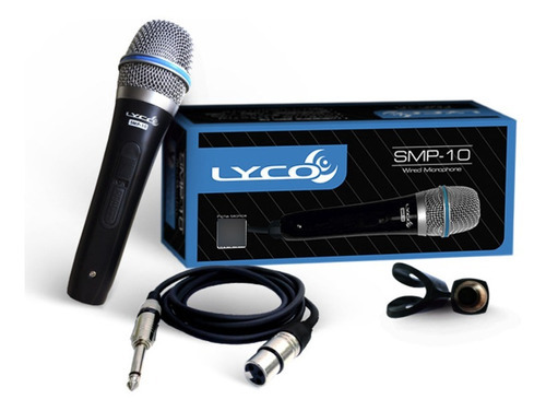 Microfone Profissional Com Fio Lyco Smp10 1 Unidade