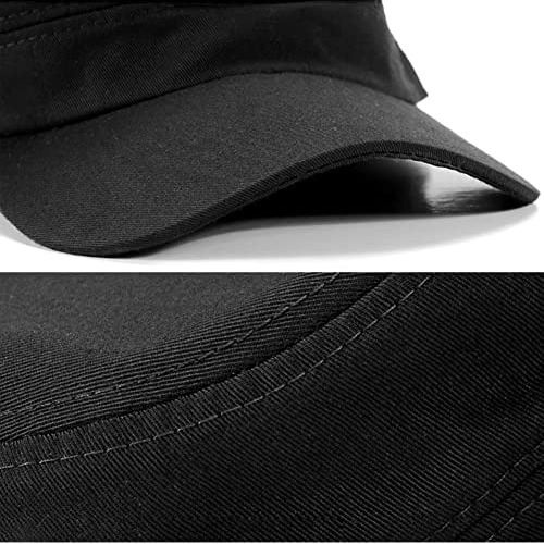 2 Uds., Gorra Negra Unisex Del Ejército De Cadetes, Gorra Mi