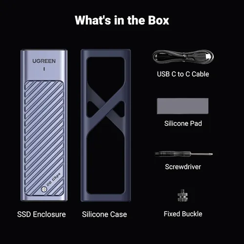 Carcasa M.2 Nvme Sata Ssd Aluminio 20 Gbps Usb-c Uasp Trim