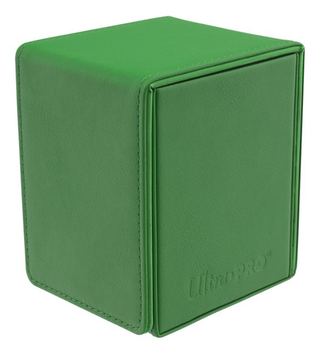 Ultra Pro Alcove Flip Vivid Green Deck Box Tipo Cuero