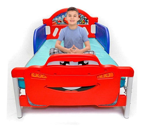 Cama Para Niño, Diseño Cars Delta 3d Incluye Colchón