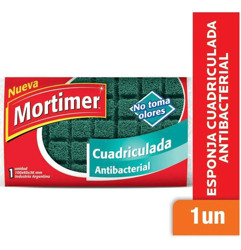 Esponja Cuadriculada Mortimer Cocina Multiuso Pack X4u