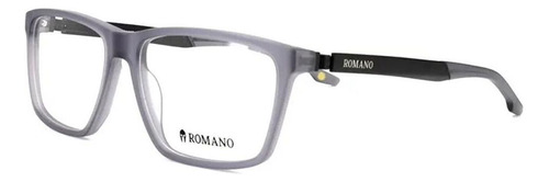 Óculos Armação Romano Ro1111 C3 Masculino Fosco Cinza