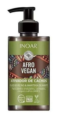 Imagen 1 de 1 de Crema De Peinar Afro Vegan Inoar Activador Cachos Rulos