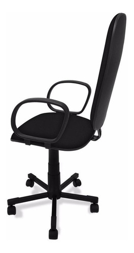 Imagem 3 de 3 de Cadeira de escritório Ecoflex EC-381-GIR ergonômica preta com estofado de tecido
