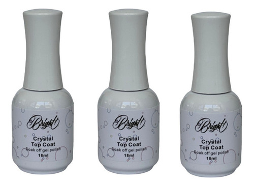 Cristal Top Coat Gel Birght Semipermanente 18ml