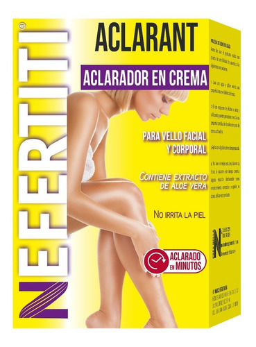 Nefertiti - Aclarador De Vello Corporal Aclanran-t Aloe Vera Tipo De Envase Crema Y Decolorante Fragancia Neutro