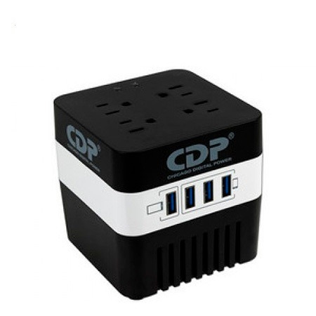 Estabilizador Cdp Ru-avr604i 600va/720w 4 Salidas 4 Port Usb