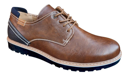 Zapato De Hombre Casual Oxford Cuero Pu Liso Colores - 7114
