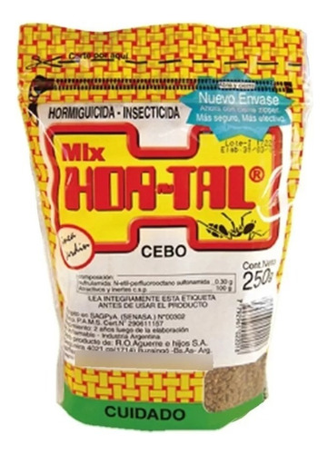 Hormiguicida Mix Hortal® Cebo Granulado Mata Hormigas 250g