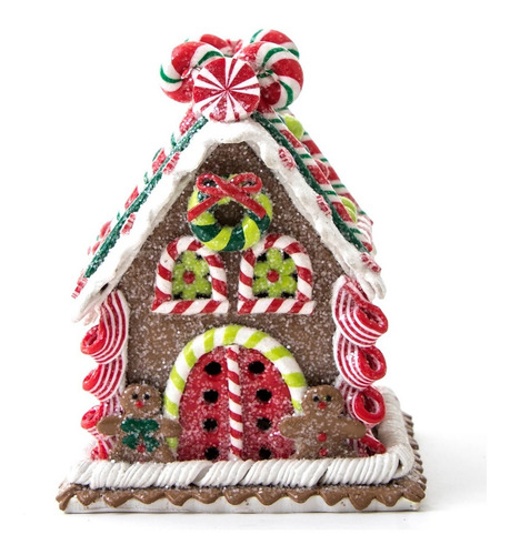 Imagen 7 de 9 de Adornos Navideños Running Casa Y Muñecos De Jengibre