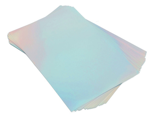 Papel Adhesivo Holográfico Imprimible A4 De 22 Hojas A Prueb