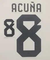 Comprar Estampado 8 Acuña Argentina Qatar 2022 Titular-utilería  